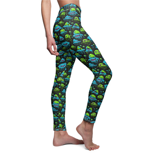 Monster Slime Leggings - Volt Cult Women's Soft Casual Leggings