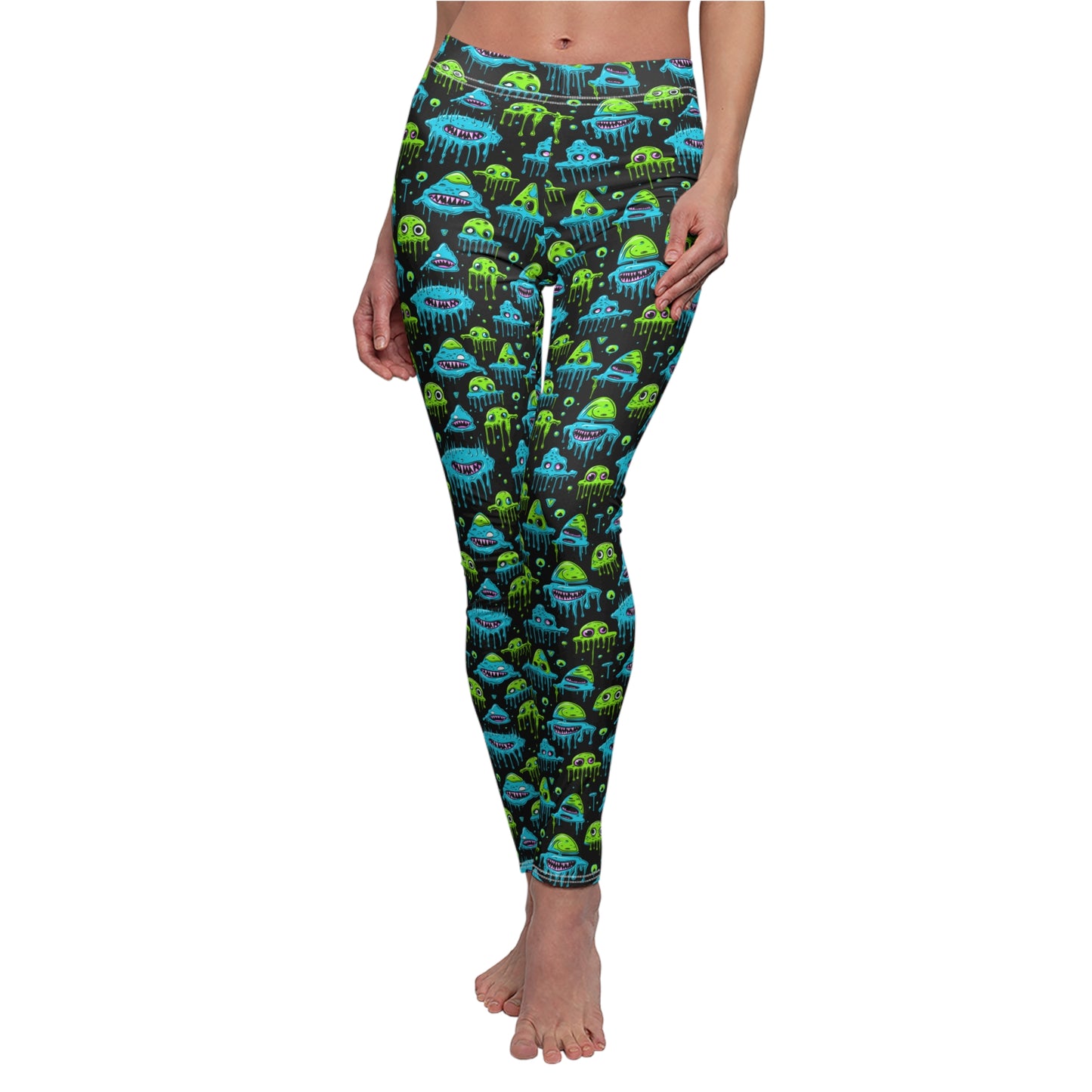 Monster Slime Leggings - Volt Cult Women's Soft Casual Leggings