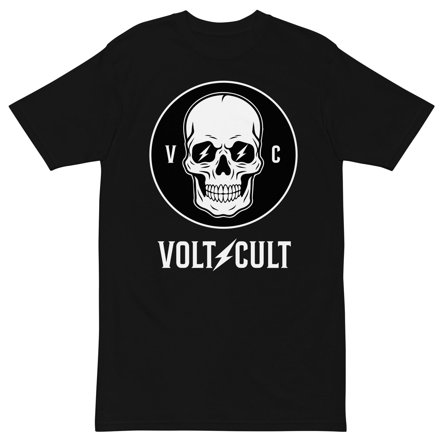 Signature Heavy Wordmark - Volt Cult Premium Heavyweight T-Shirt Mens