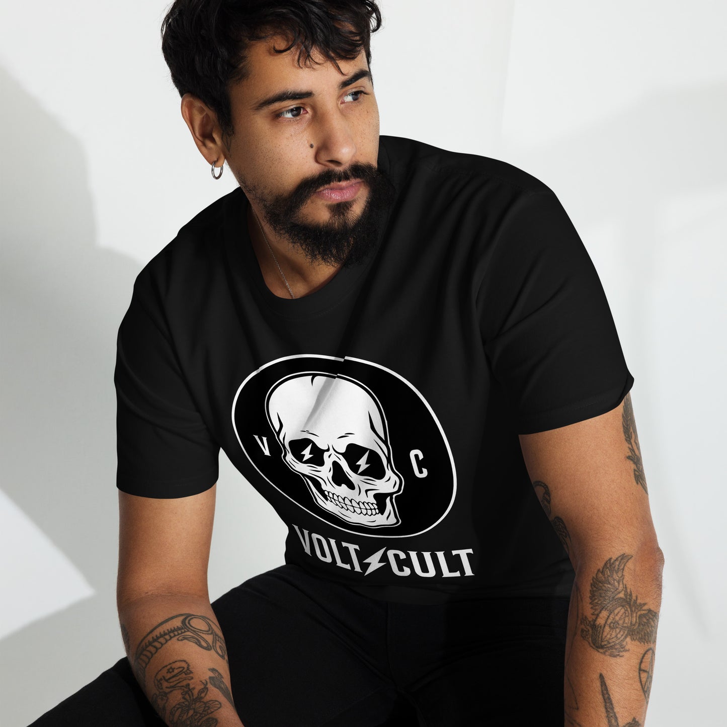 Signature Heavy Wordmark - Volt Cult Premium Heavyweight T-Shirt Mens